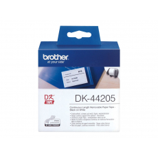 Taśma Brother DK44205 Removable White Paper Tape 62mm x 30.48m